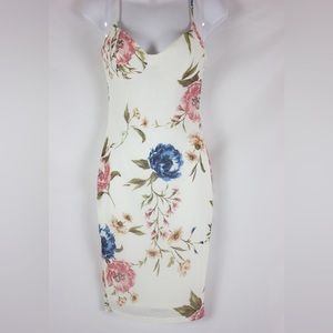 Windsor Flower Print Bodycon Dress | S